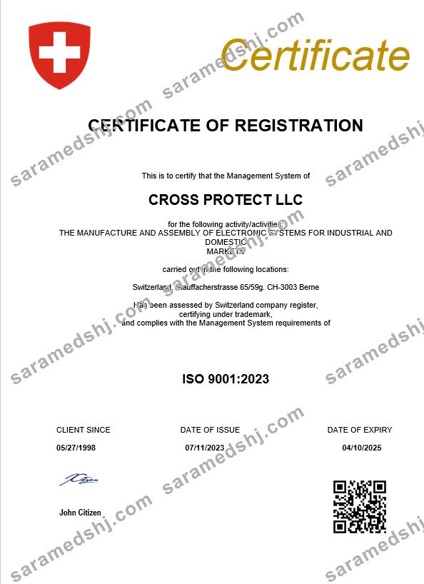 Switzerland business registration certificate Word and PDF template